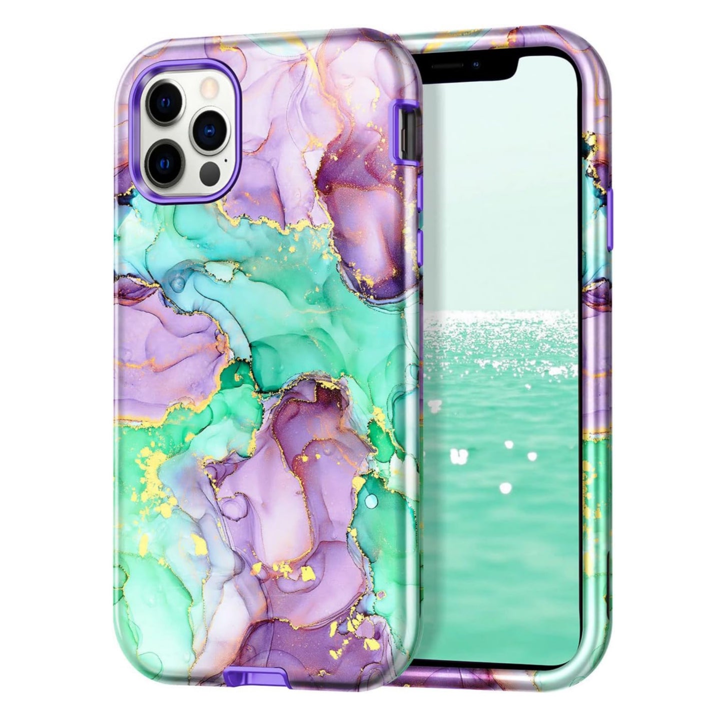 iPhone 12 Pro Max Marble Shockproof Case