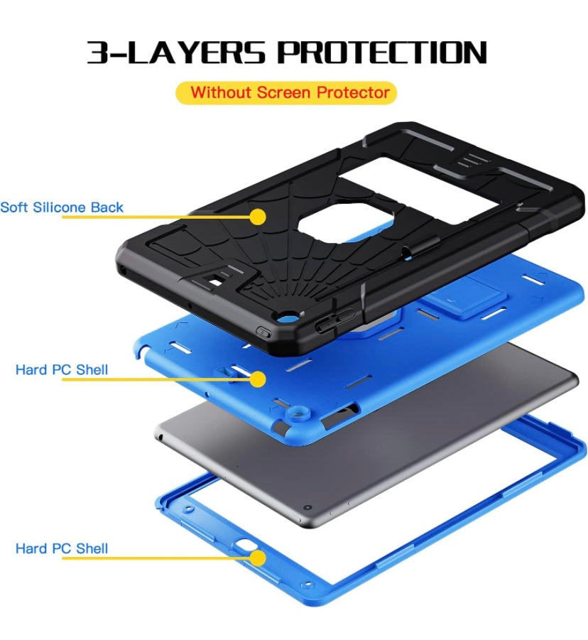 Black/Blue IPad 9th Gen Protective Case