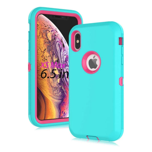 iPhone X Xs Teal & Pink Defender Case