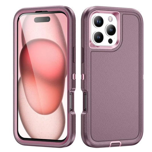 iPhone 16 Pro Max Burgundy/Pink Defender Case