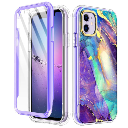 iPhone 11 Marble Shockproof 360 Protective Case