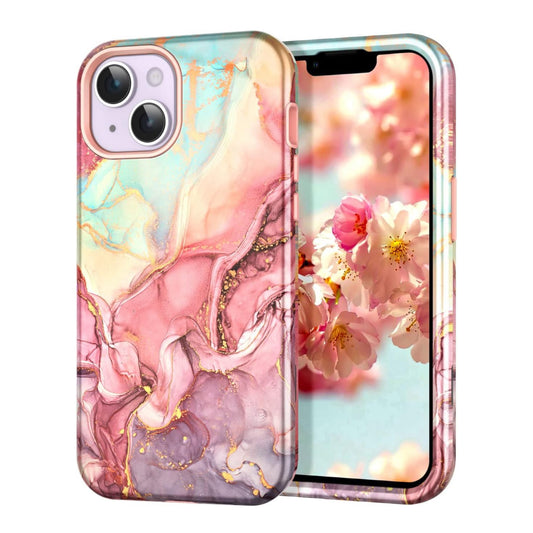 iPhone 13/14 Marble Shockproof Case