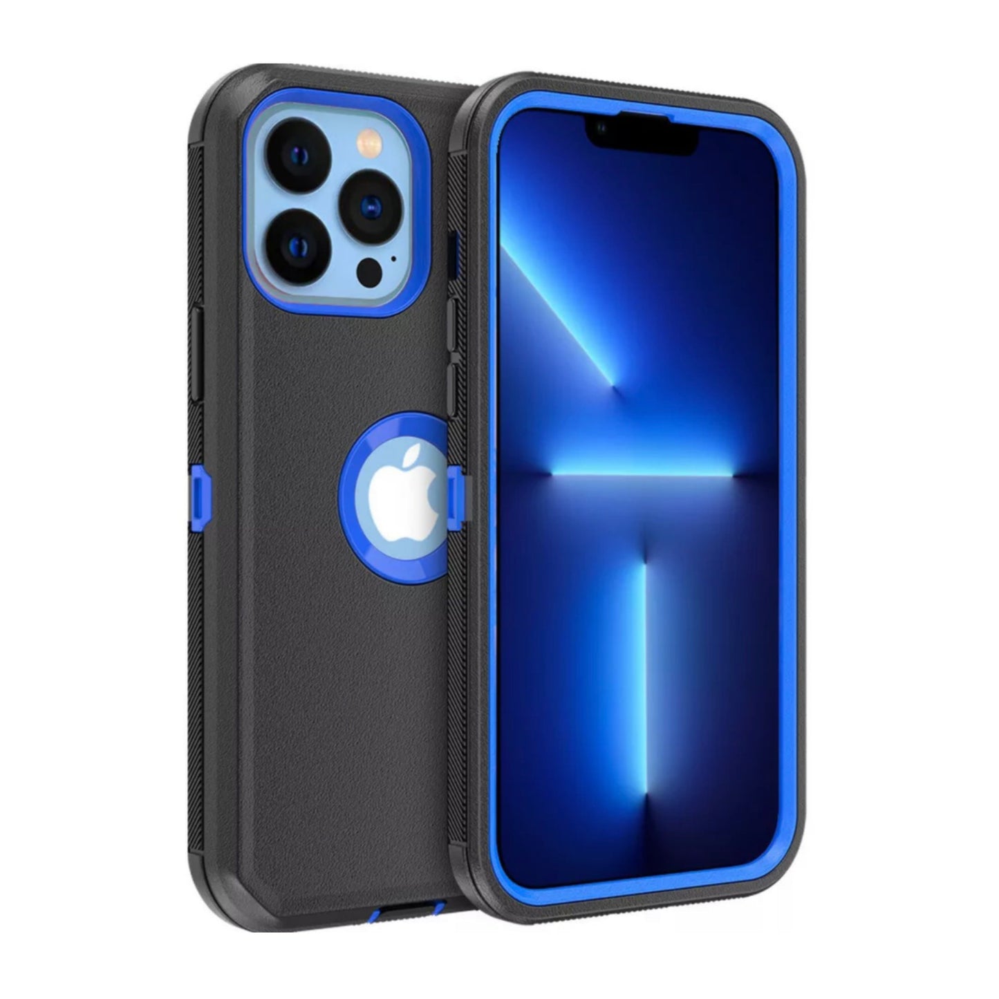 iPhone 11 Pro Max Black & Blue Defender Case