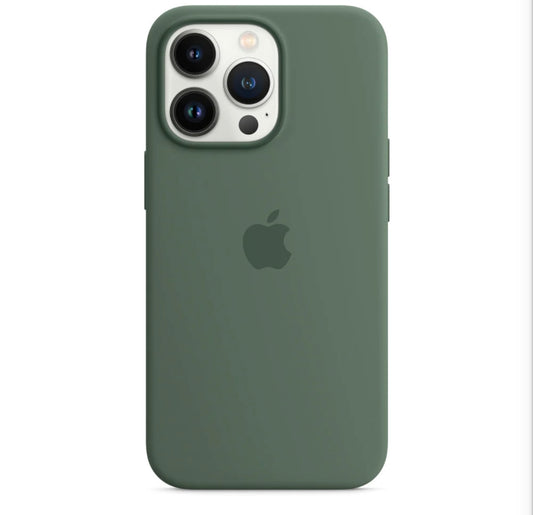 iPhone 13 Pro Max Pine Green Apple Silicone Case