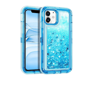 iPhone 12 mini Blue Glitter Defender Case