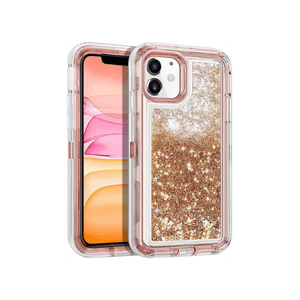 iPhone 12 mini Gold Glitter Defender Case