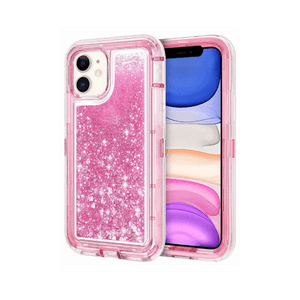 iPhone 12 mini Pink Glitter Defender Case