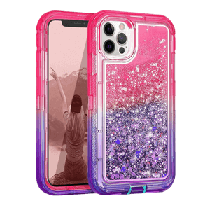 iPhone 11 Pro Max Pink & Purple Glitter Defender Case