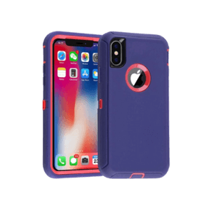 iPhone X Max Purple & Pink Defender Case