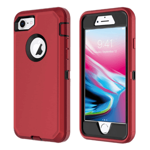 iPhone 7 Red & Black Defender Case